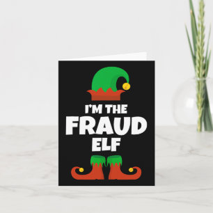 Carte Je suis le pyjama de la famille des elfes de fraud