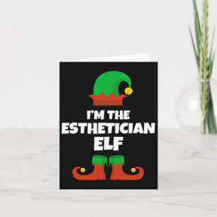 Carte Je suis l'Esthétique Elf famille pyjama Noël Soit