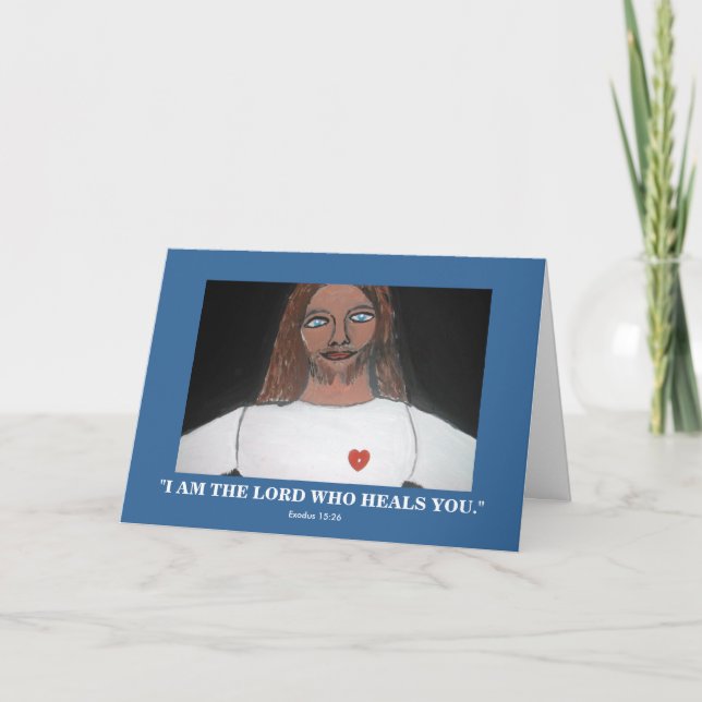 CARTE "JE SUIS L'ÉTERNEL QUI TE GUÈRE" (Devant)