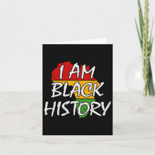 Carte Je suis Noir Histoire Mois Période Afro-Américaine