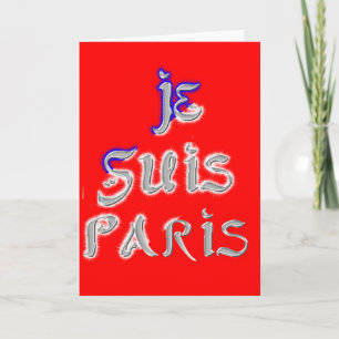 Carte Je Suis Paris Art Print