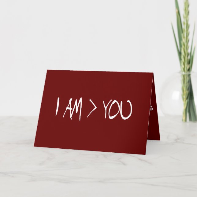 CARTE JE SUIS PLUS GRAND QUE VOUS (Devant)