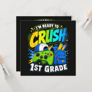 Carte Je suis prêt à écraser la première année de rentré