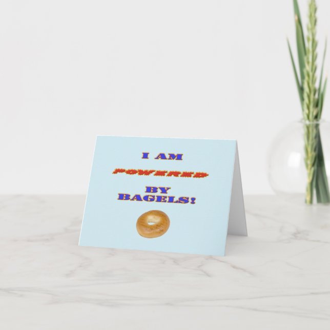 Carte Je suis propulsé par des Bagels (Devant)