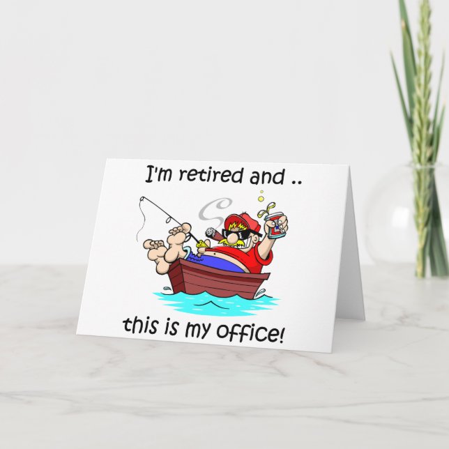 Carte Je suis retiré et c'est mon bureau ! (Devant)