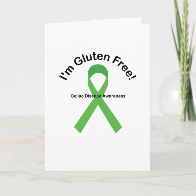 Carte Je suis sans gluten Conscience de la maladie coeli (Devant)