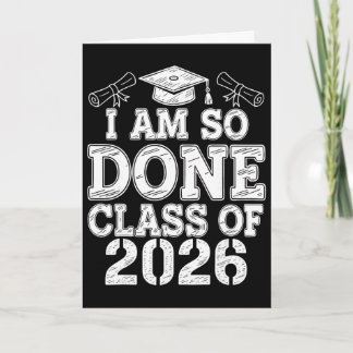 Carte Je suis si fini Cl de la promotion 2026 Senior 202