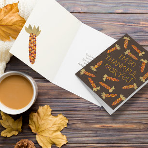 Carte Je suis si reconnaissant pour toi Thanksgiving