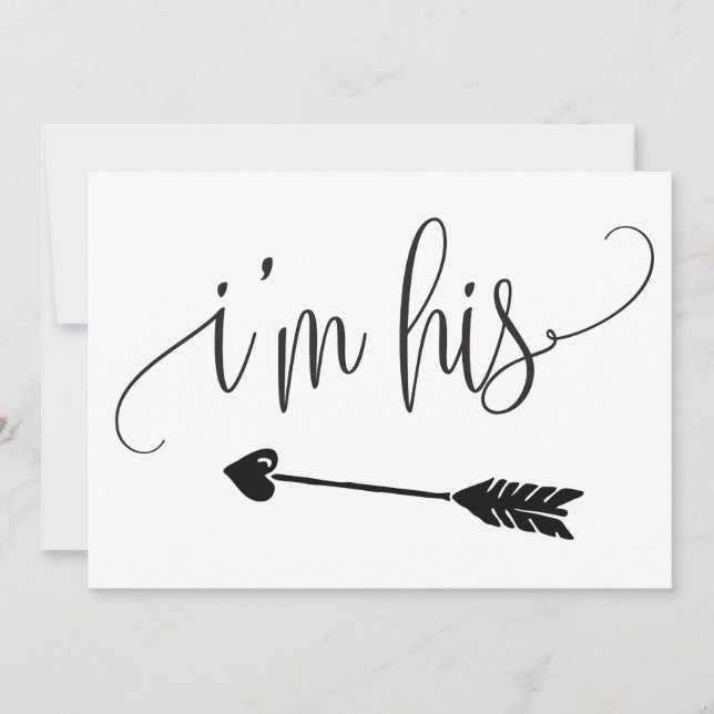 Carte Je suis son signe Mariage (Devant)