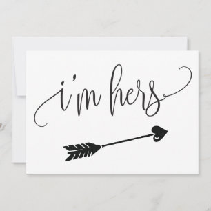 Carte Je suis son signe Mariage