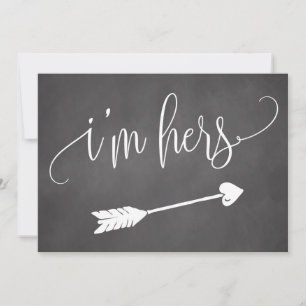 Carte Je suis son signe Mariage