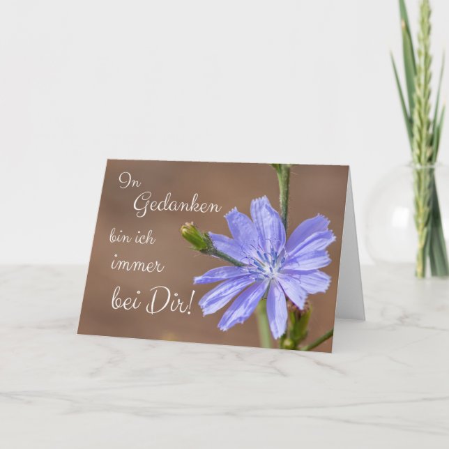 Carte Je suis toujours avec toi dans mes pensées ! (Devant)