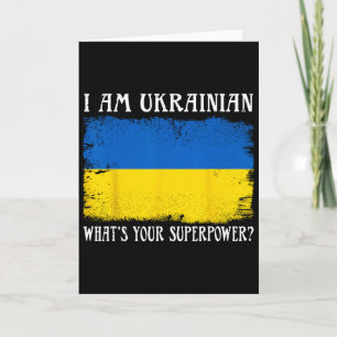 Carte Je suis ukrainien Quelle est votre superpuissance 