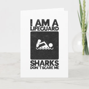 Carte Je Suis Un Gardien De Vie Les Requins Ne M'Inquièt