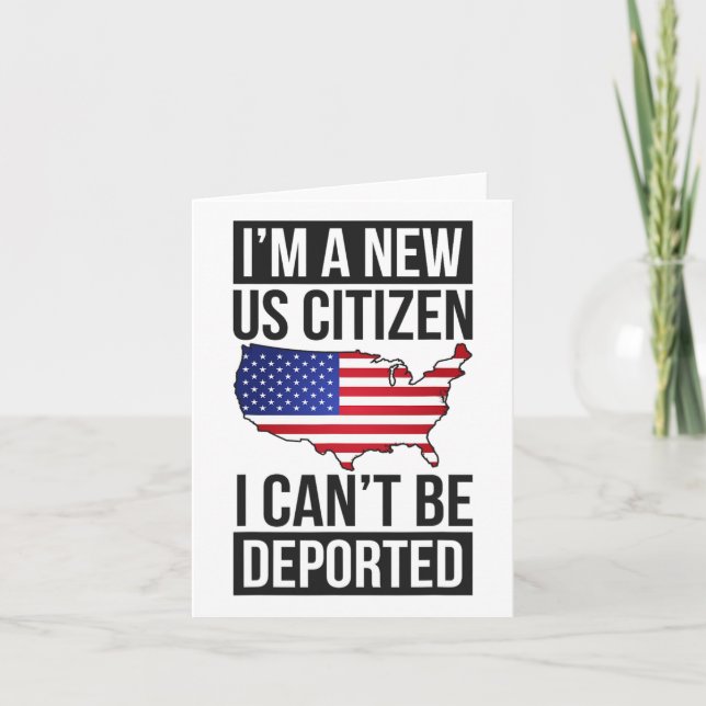 Carte Je suis un nouveau citoyen des États-Unis Citoyenn (Devant)