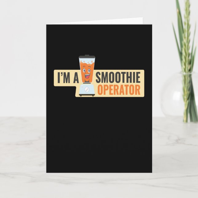 Carte Je Suis Un Opérateur De Smoothie Fruité (Devant)