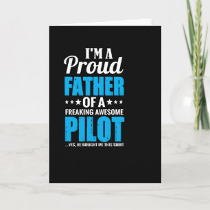 Carte Je suis un père fier d'un super pilote fou -