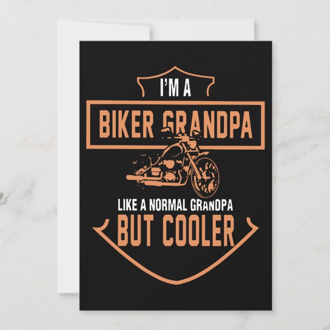 Carte Je suis un t-shirt de grand-père de motards (Devant)