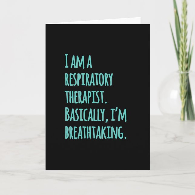 Carte Je suis un thérapeute respiratoire (Devant)