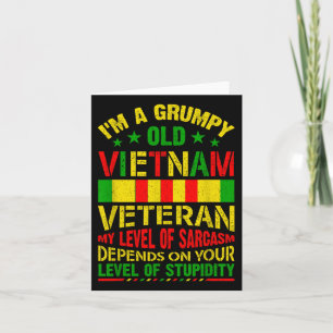 Carte Je suis un vieux vétéran grincheux de la guerre du