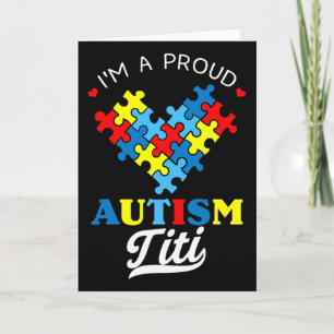 Carte Je suis une fière tante autiste Titi Sensibilisati
