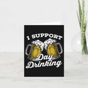 Carte Je Support Jour Boire Funny Bière Débardeur Boire