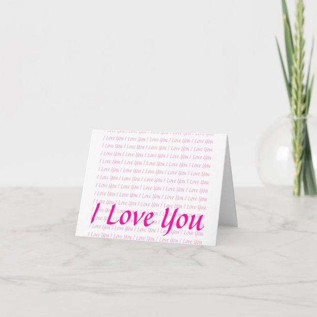 Carte Je t'aime (Devant)