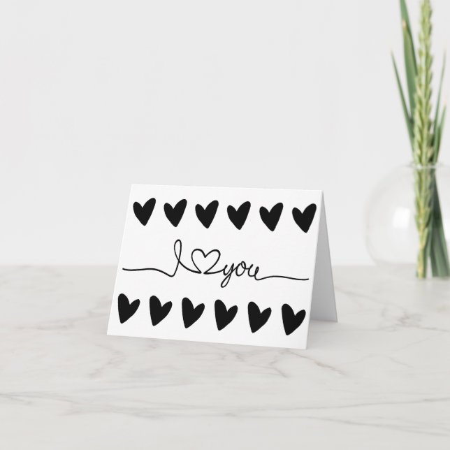 Carte Je t'aime (Devant)