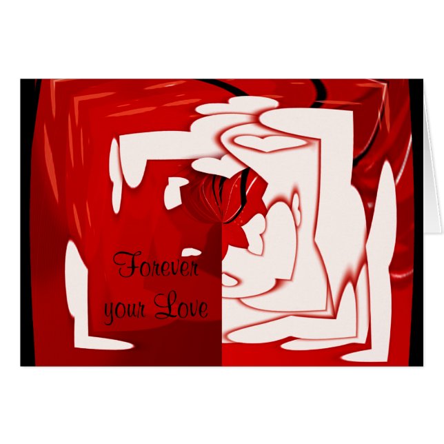 Carte Je t'aime (Devant horizontal)