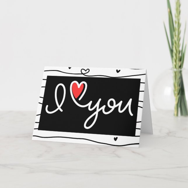 Carte Je t'aime (Devant)