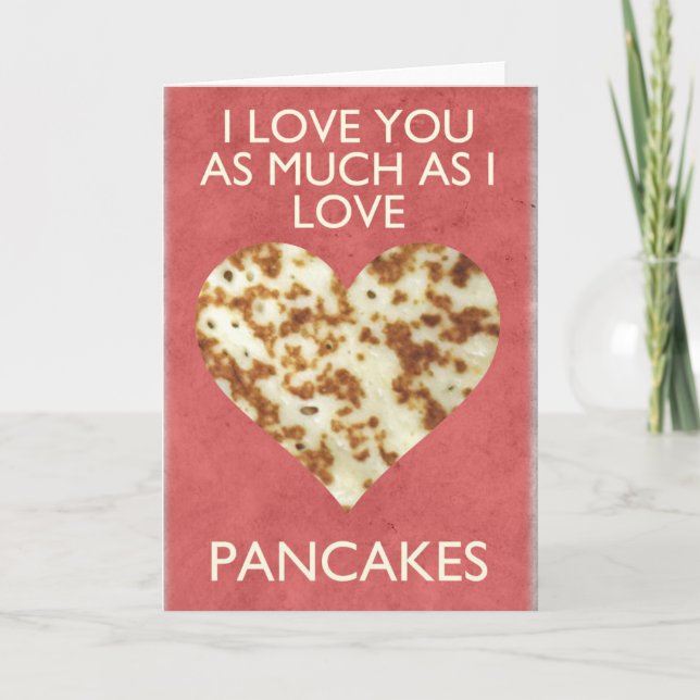 Carte Je t'aime autant que j'aime les crêpes (Devant)
