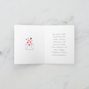 Carte 'Je t'aime' Autre personne importante de la Saint-