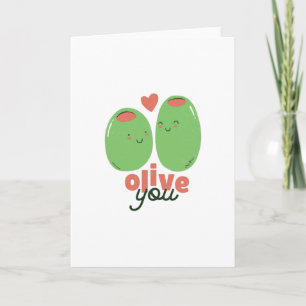 Carte Je t'aime aux olives
