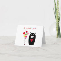 "Je t'aime" Bear Valentine Love
