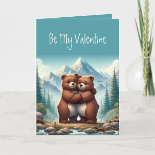 Carte Je t'aime Beary Beaucoup mignonne Saint-Valentin