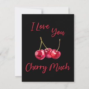 Carte Je T'Aime Beaucoup Cherry