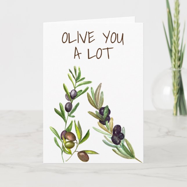 Carte Je t'aime beaucoup, joli jeu de mots de la Saint-V (Devant)