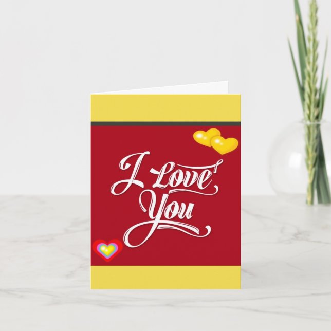 CARTE ***JE T'AIME BEAUCOUP*** LE DESSIN INTÉRIEUR LE DI (Devant)