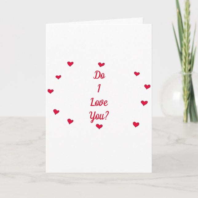 CARTE JE T'AIME "DE PLUS EN PLUS CHAQUE JOUR" (Devant)
