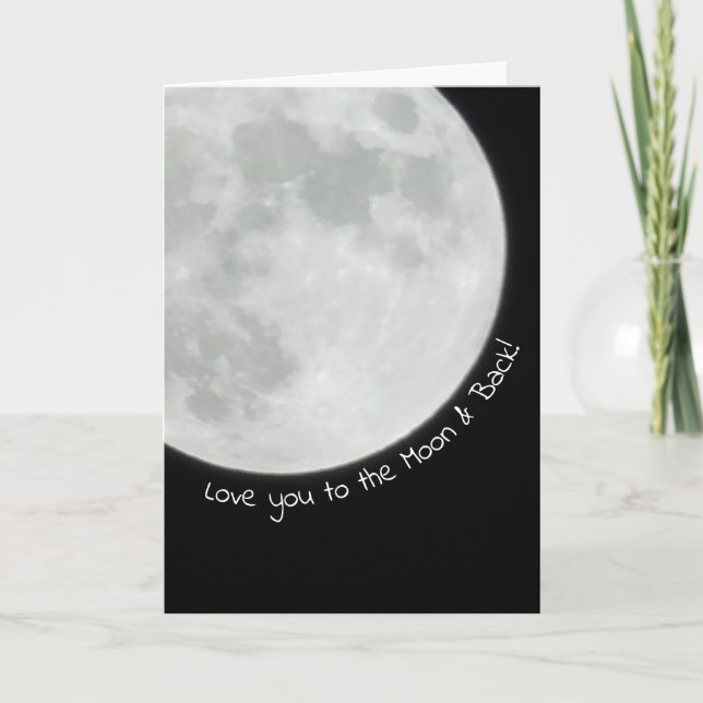 Carte Je t'aime jusqu'à la Lune et Retour Joyonnesiversa (Devant)