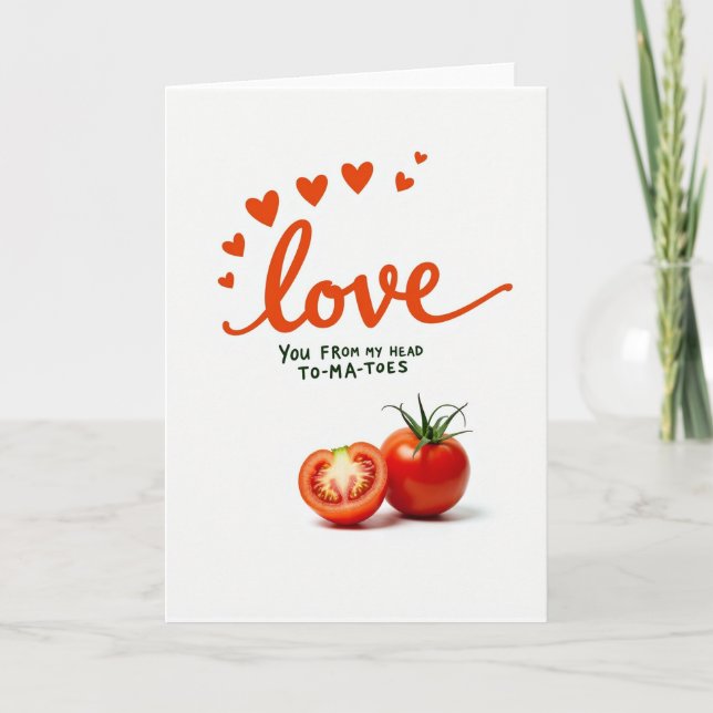 Carte Je T'aime Jusqu'aux Tomates (Devant)
