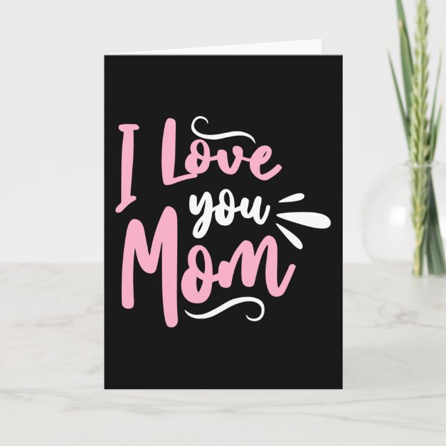Carte Je t'aime Maman (Devant)