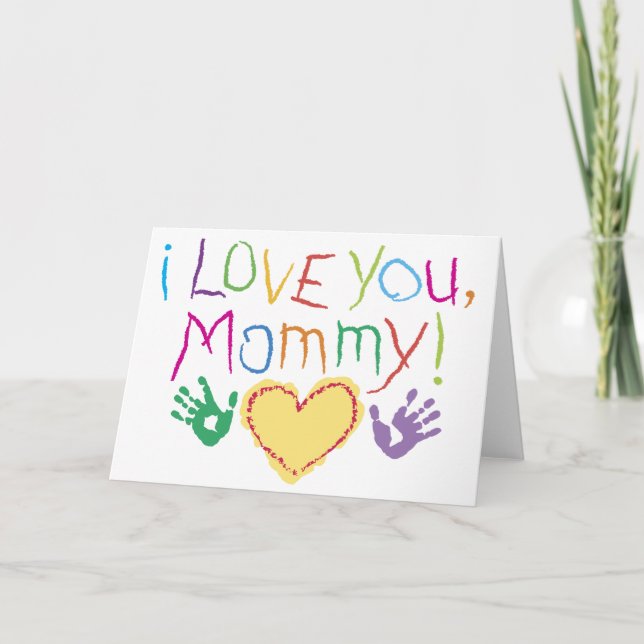 Carte Je t'aime maman ! (Devant)