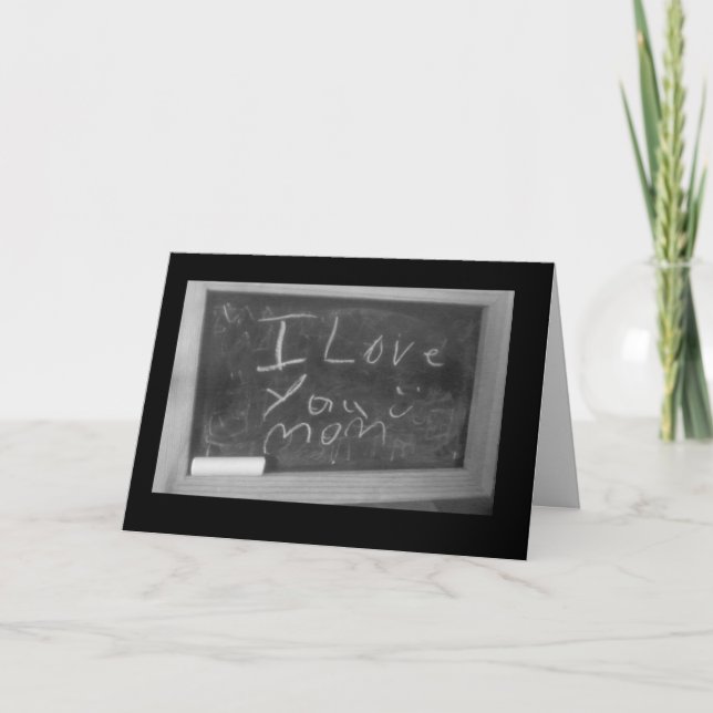 Carte Je t'aime maman (Devant)