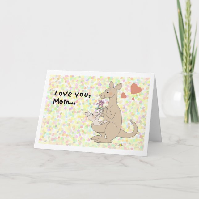 Carte Je t'aime, maman... (Devant)