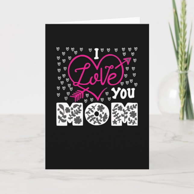 Carte Je t'aime maman (Devant)