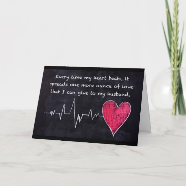 CARTE "JE T'AIME" MARI CHAQUE JOUR (Devant)