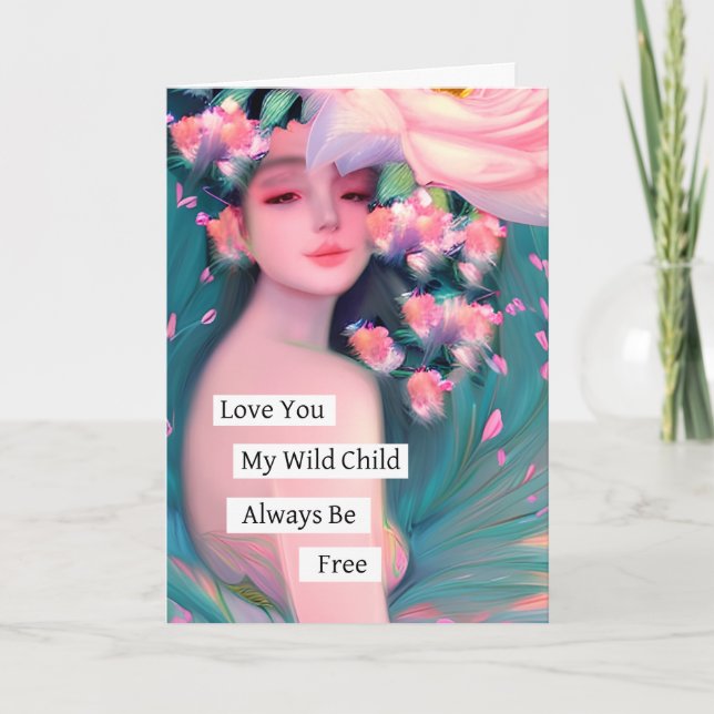 Carte Je T'Aime Mon Enfant Sauvage (Devant)
