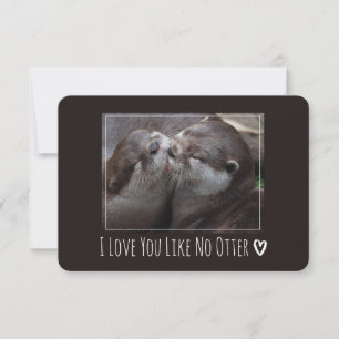 Carte Je T'Aime Pas D'Otter Mignonne Photo