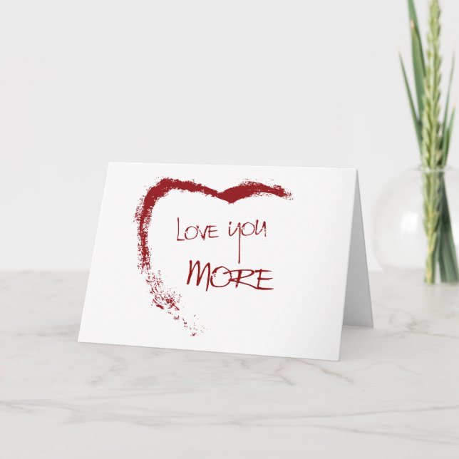 Carte Je t'aime plus (Devant)